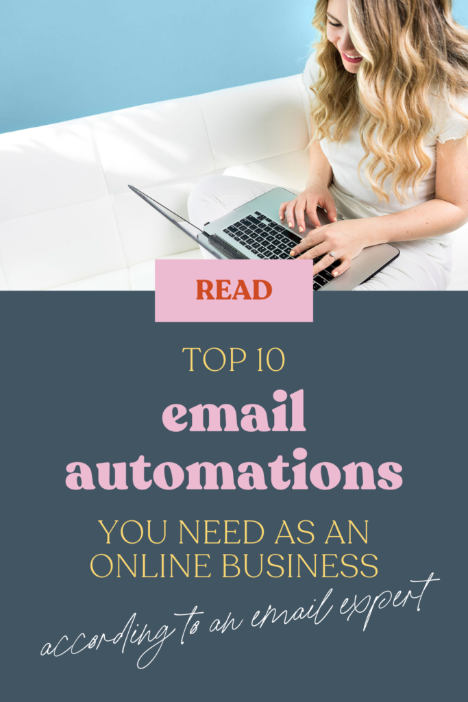 pin: top 10 email automations you need as an online business