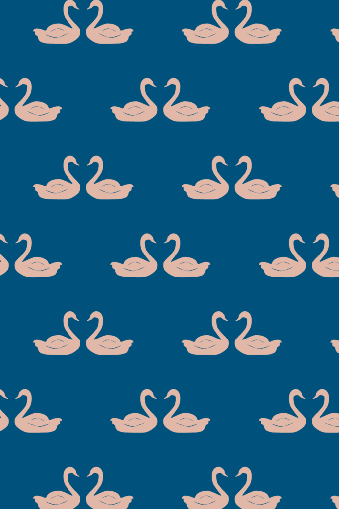 Lesa Koski Swan Pattern Design