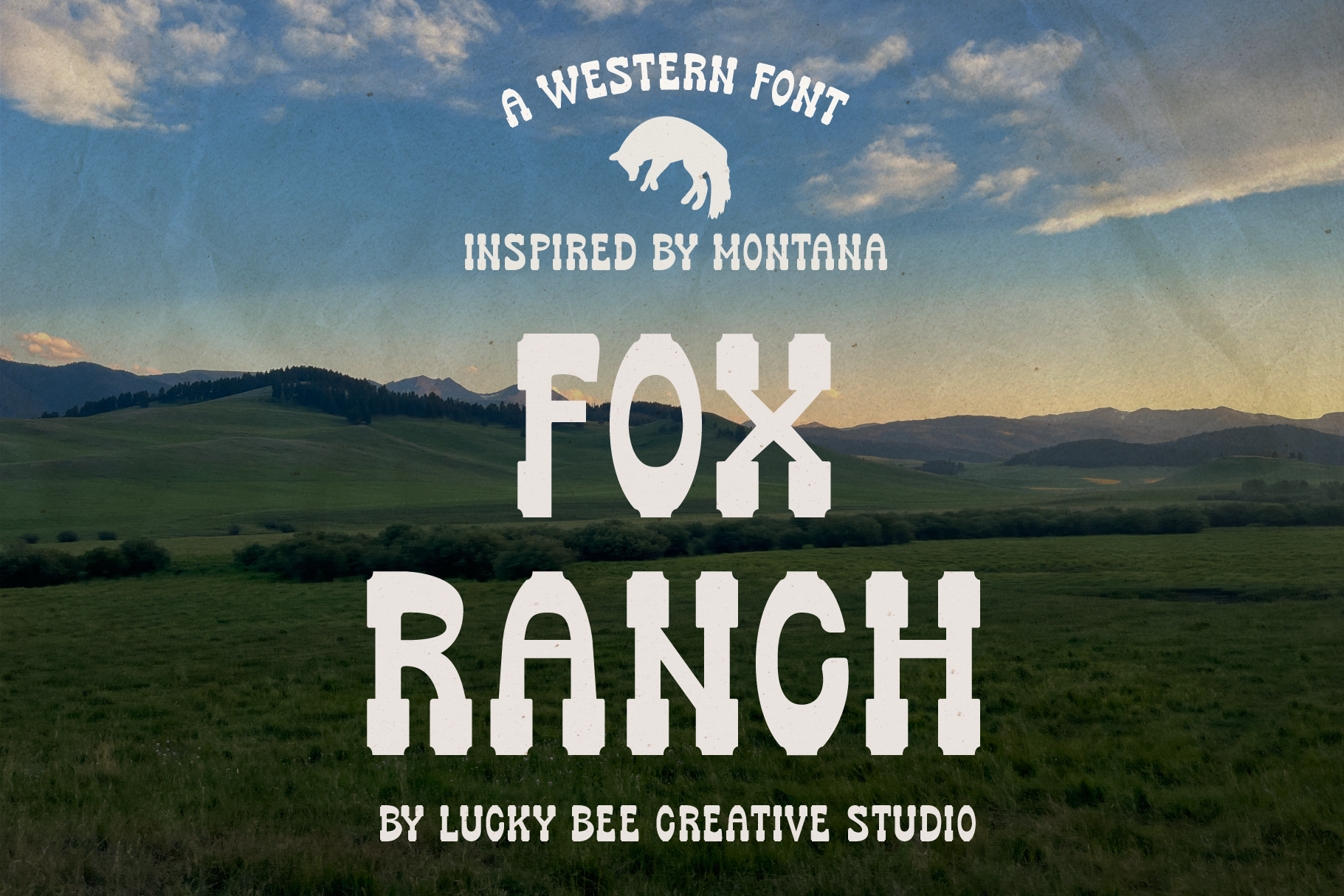 Introducing Fox Ranch a retro western font inspired by Montana